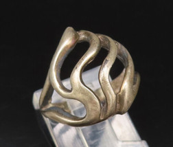 925 Sterling Silver - Vintage Openwork Swirl Dome Ring Sz 5.75 - RG26071 - £26.97 GBP