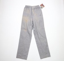 NOS Vtg 80s Nike Mens Medium Travis Scott Mini Swoosh Spell Out Chino Pants Gray - £62.59 GBP