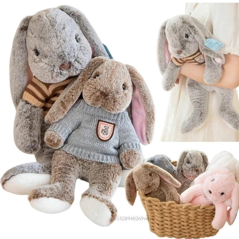 Unny plush doll cartoon stuffed animals rabbit wear sweater soft baby accompany sleepi thumb200