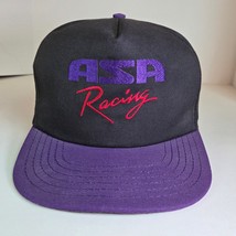 Vintage ASA Racing Tour ’94 Snapback Hat Purple Black Red USA Made Autog... - $49.99