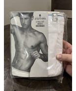 Stafford Men&#39;s 6-pk. 100% Cotton Full-Cut White Briefs 38 L - $37.61