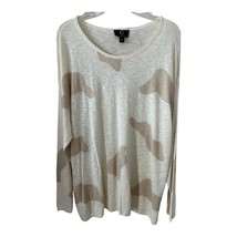 By Giuliana Women’s Cream Long Sleeve Sweater - Size 1X, Abstract Patter... - $25.50