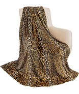Macevia Flannel Fleece Throw Blanket For Couch Leopard Print, 50 X 60 In... - £24.96 GBP