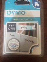 Genuine Sealed OEM DYMO® 45110 Black-On-Clear Tape, 0.5&quot; x 13&#39; - £23.35 GBP
