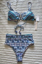 Nanette Lepore Iris Bralette Bikini Set 2-Piece Top and Bottom Size 8 NEW - £94.01 GBP