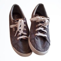 Keds Classic Grey Blue Denim Looking Flat Fashion Tied Sneaker Size 8 - £21.51 GBP