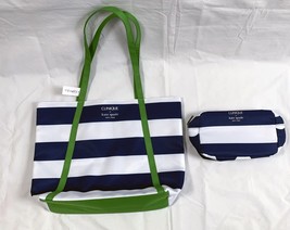 New Clinique x Kate Spade Shopping Shoulder Travel Tote Bag + Makeup Bag - £35.57 GBP