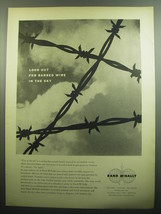 1957 Rand McNally Ad - Look out for barbed wire in the sky - £14.62 GBP
