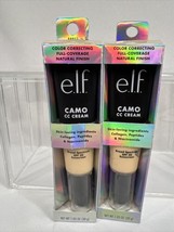(2) Fair 140 W ￼e.l.f. Camo CC Creme Color Correcting Medium-Full Foundation - $8.99