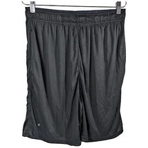Mens Black Athletic Shorts with Pockets Size L Large Loose Workout - £14.15 GBP