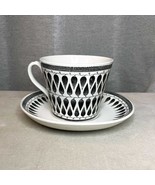 Vintage Mid-Century Modern Upsala Ekeby, Gefle Lillemor Tea Cup and Sauc... - $51.92 CAD