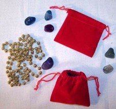 12 SMALL RED VELVET DRAWSTRING STORAGE JEWELRY BAGS soft bag coins rocks... - £3.69 GBP