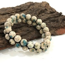 Natural K2 Jasper Gemstone 8 mm beads 7.5&quot; Inches Stretch Bracelet 2SB-16 - £18.87 GBP