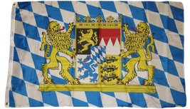 Bavaria Germany with Lions Bavarian German Oktoberfest Octoberfest Flag New 3x5 - £3.85 GBP