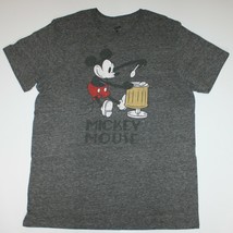 Old Navy Collectabilitees Men&#39;s Mickey Mouse Graphic Gray Tee T Shirt Top Size L - £6.31 GBP