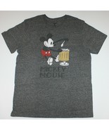 Old Navy Collectabilitees Men&#39;s Mickey Mouse Graphic Gray Tee T Shirt To... - £6.28 GBP