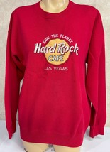 Hard Rock Cafe Las Vegas Vintage Made USA Official Red Sweatshirt XL Sav... - $14.21