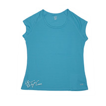 NWT C9 by Champion Women Duo Dry ActiveT-Shirt Short Sleeve Blue Semi Fi... - $17.99