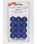 Super Bobs MasterPiece Cotton 80yd Prewound Bobbins 12ct Class 15 Starry... - €16,43 EUR
