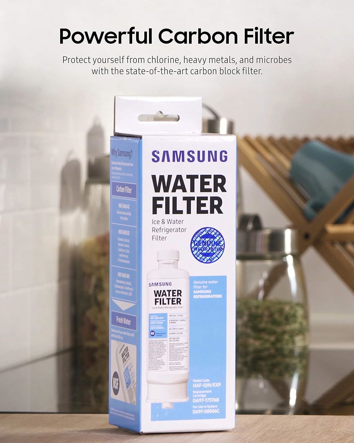 Samsung DA9717376B Genuine Fridge Water Filter, Model HAFQIN/EXP 2