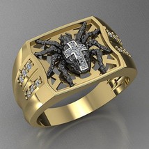 Gothic Cross Creative Spider Ring Classic Gold Color Punk Hip Pop Style Wholesal - £7.55 GBP