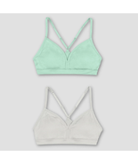 Two (2) Hanes Girls&#39; Seamless On the Go Comfort Racerback Bra Small 6-6X... - £8.92 GBP