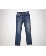 Miss Me Womens Size 28 Sequin Thick Stitch Skinny Leg Stretch Denim Jean... - $80.51 CAD