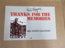 Vintage Bob Hope&#39;s Thanks For The Memories 1983 Photo Calendar - £28.36 GBP