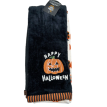 Hyde &amp; Eek 2 Pack Halloween Cotton Kitchen Towels Pumpkin Jack-O’-Lanter... - $13.36