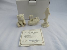 Lenox Collections Ivory Color 24k Gold Animal Trio original box &amp; Certif... - $24.99