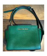Michael Kors Green Safiano Leather Mini Crossbody Gold Tone Hardware Bag - $55.44