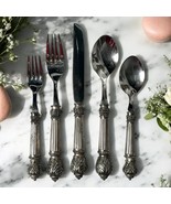 Godinger Neiman Marcus Plume Pattern Flatware Silverplate 5 Piece Place ... - $128.23 CAD