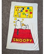 Snoopy Woodstock Peanuts 60s Towel Mint Condition Korea Beach Towel 58x35 Unused - $43.69