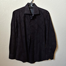 Envy Couture  Slim Fit  Black Long Sleeve Button Down Casual Shirt Size ... - $95.00