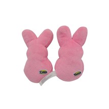Marshmallow Peeps Stuffed Animals Pink Lot Of 2 Plush Bunny Easter Holiday Toy - £18.60 GBP