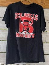 IBHC Adult L Bloomingdale Ice Bulls Hockey FL T-Shirt Jorgensen #55 Blk ... - £19.08 GBP