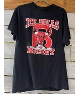 IBHC Adult L Bloomingdale Ice Bulls Hockey FL T-Shirt Jorgensen #55 Blk ... - £19.17 GBP