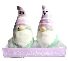 Strawberry Street Spring Gnome Salt Pepper Shakers Ceramic Kitchen Dinin... - $16.97