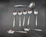 Oneida Community Flatware Spoons - Lot Of 8 - Vintage Rose Pattern - $18.79