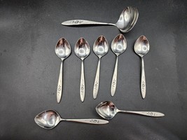 Oneida Community Flatware Spoons - Lot Of 8 - Vintage Rose Pattern - £14.98 GBP