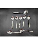 Oneida Community Flatware Spoons - Lot Of 8 - Vintage Rose Pattern - £14.77 GBP