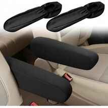 Seat Armrest Covers, Black, 2PC Universal Front Arm Rest Protectors, Str... - $280.49 MXN