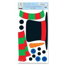 Create-A-Snowman Peel &#39;N Place Party Accessory (1 count) (14/Sh) - £4.62 GBP