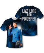 Star Trek Spock Live Long and Prosper Two-Sided Sublimation Print T-Shir... - £26.74 GBP