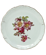 Vtg. Bavaria Schumann Wild Rose Plate E & R Golden Crown Arzberg Germany 7.5"