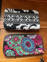 Lot of Black &amp; White Vera Bradley Fabric in Metal Frame &amp; Unmarked Pink ... - £8.91 GBP