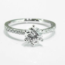 2.35Ct Round Cut White Diamond 925 Sterling Silver Engagement Ring for Women - £79.52 GBP