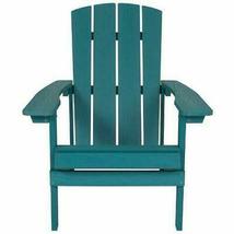 Flash Furniture Charlestown All-Weather Adirondack Chair in Sea Foam Faux Wood - £203.27 GBP