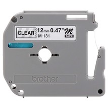 Brother Genuine P-Touch M-131 Tape, 1/2" (0.47") Standard P-Touch Tape, Black on - £16.51 GBP