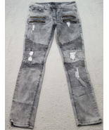 Waimea Skinny Jeans Men&#39;s 30 Multi Denim Pintuck Distressed Slim Fit Zip... - €25,08 EUR